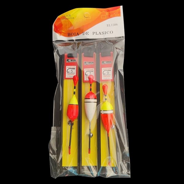 3-paks blyagn Flytebøye fiskeutstyr Fishing Fish Float Drift Set 6m line - Type 2