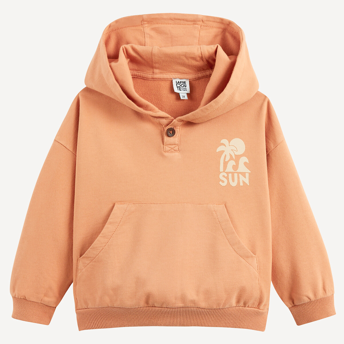 COLEÇÕES LA REDOUTE<br>Suéter com capuz e bolso canguru
