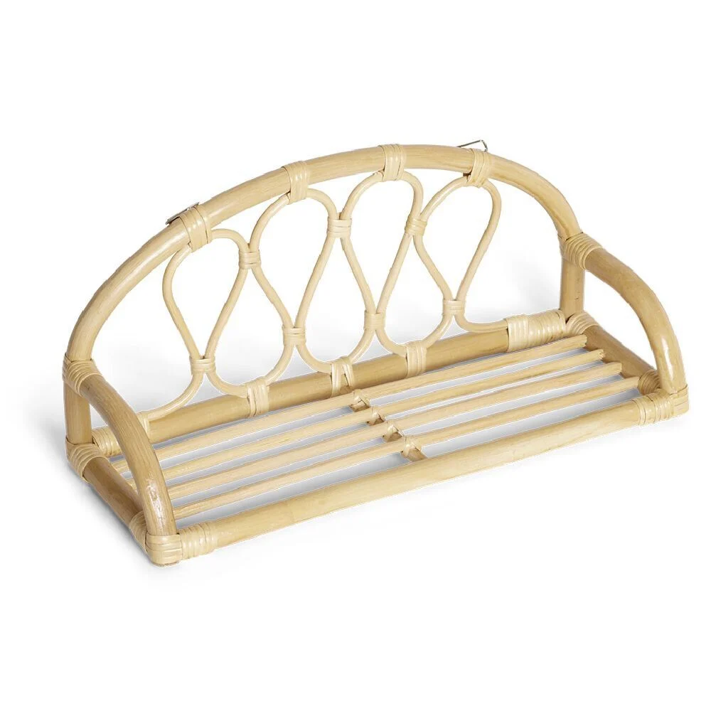 Étagère en rotin L.43,5xH.19xl.16cm