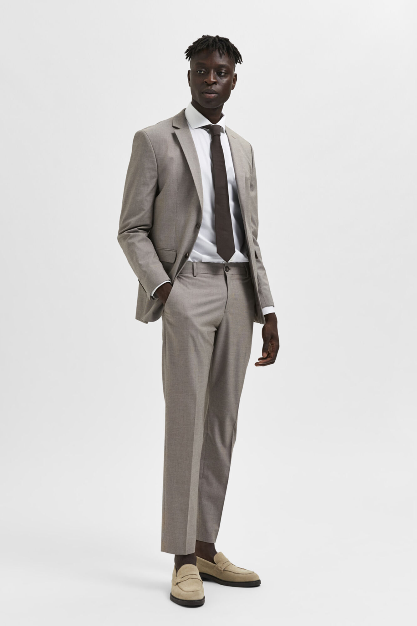 Estrutura americana slim fit - Marrón