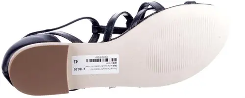 Donna Carolina 57108460-001 maat 43.0 sandaal zwart Calandschoen