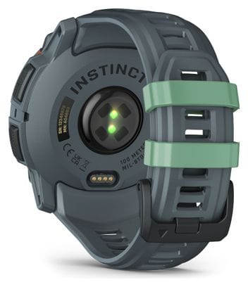 Montre GPS Garmin Instinct 3 AMOLED - 50 mm Vert Neotropic avec Bracelet en Silicone Bleu Twilight