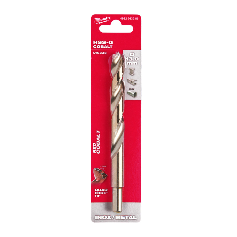 Milwaukee metaalboor HSS-GC RED Cobalt 13x151mm*