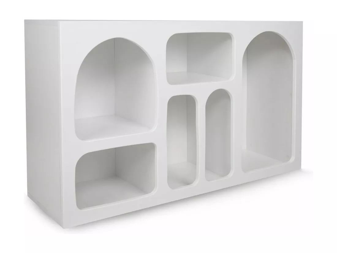 Console style contemporain Antares L120xH74cm Blanc