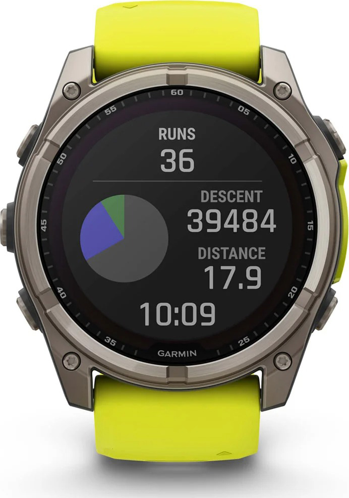 Fenix 8 - Solar Sapphire - 51mm Titanium/Yellow/Graphite