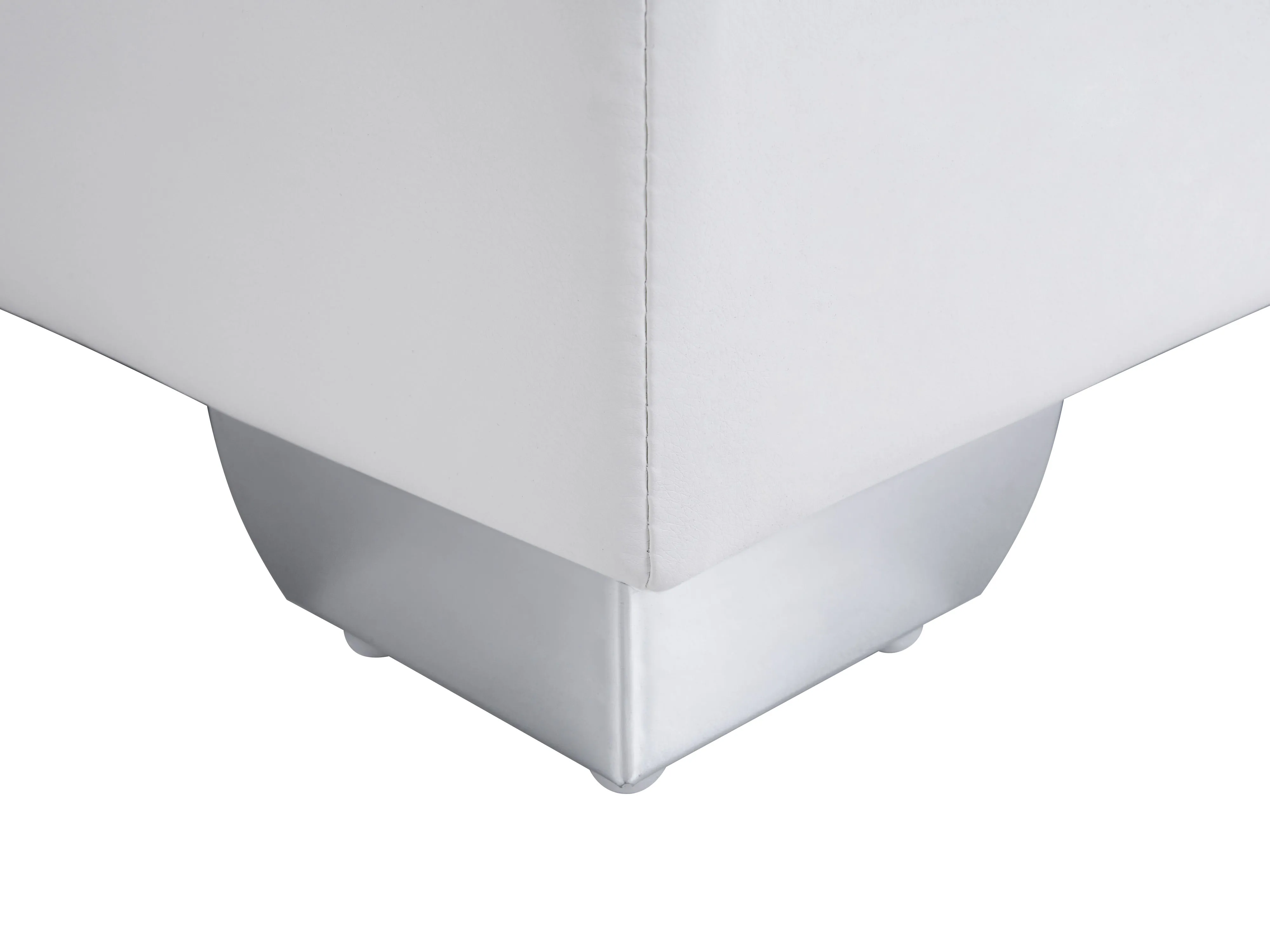 Boxspring Kunstleer PRESIDENT 160 x 200 cm Zwart/wit