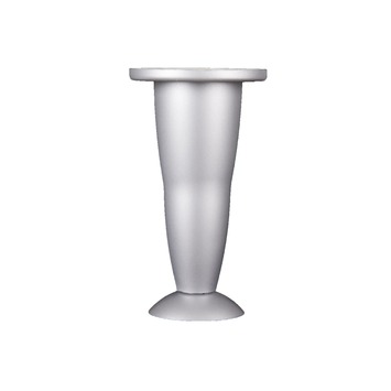 Duraline meubelpoot kunststof aluminium verstelbaar 12,8-13,8 cm