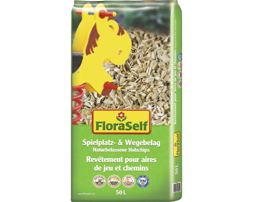 Speeltuin & Pad Oppervlakte Valbeveiliging Houtsnippers FloraSelf 50 L