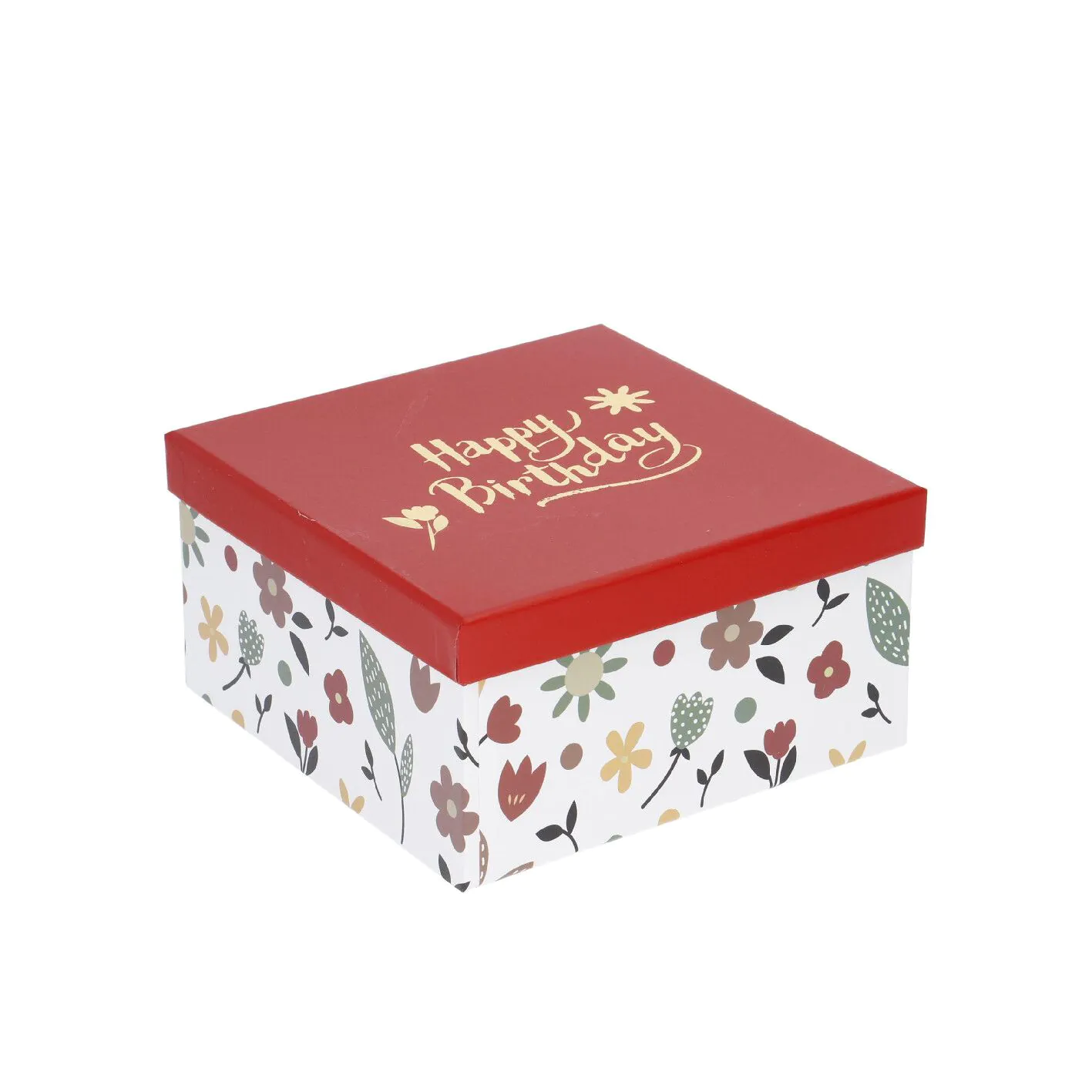 5er Set Geschenkkarton Motiv, weiß