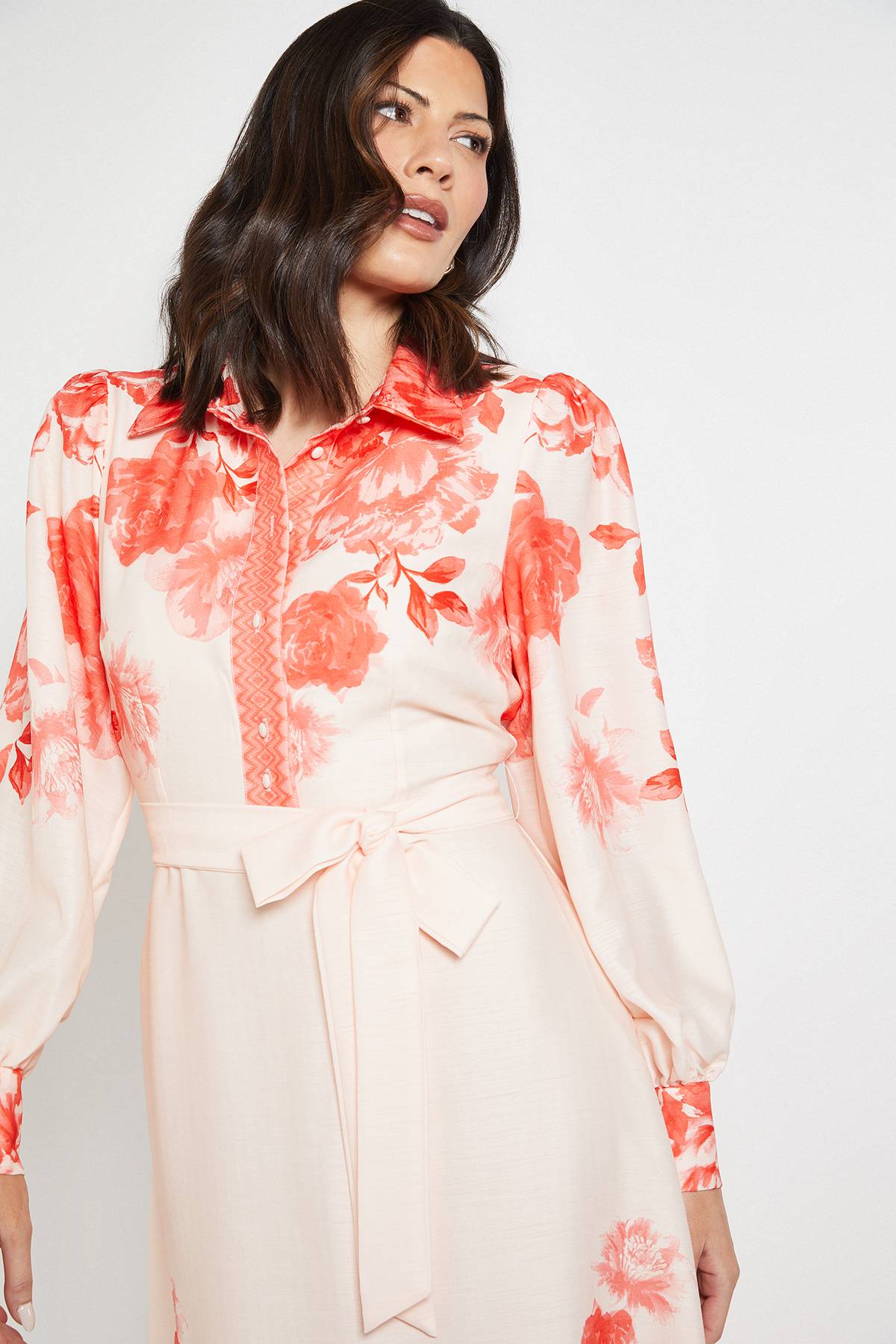 Wallis Robe Chemise Western Florale D'été