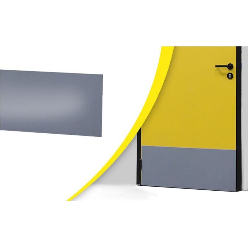Protection bas de porte adhésive - Gris - 830 x 350 mm