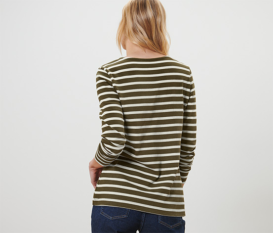 Gestreiftes Langarmshirt