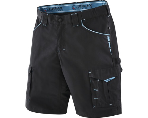TX Workwear werkshorts maat 50 zwart/azuurblauw