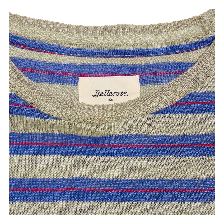 Bellerose T-shirt Mogo Lin | Bleu indigo
