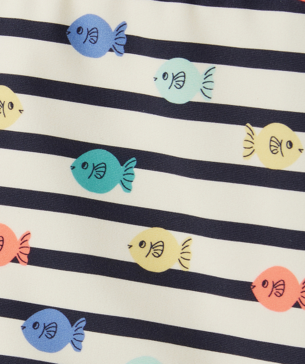 BOXER DE BAIN BÉBÉ GARÇON EN FIBRES RECYCLÉES AVEC IMPRIMÉS