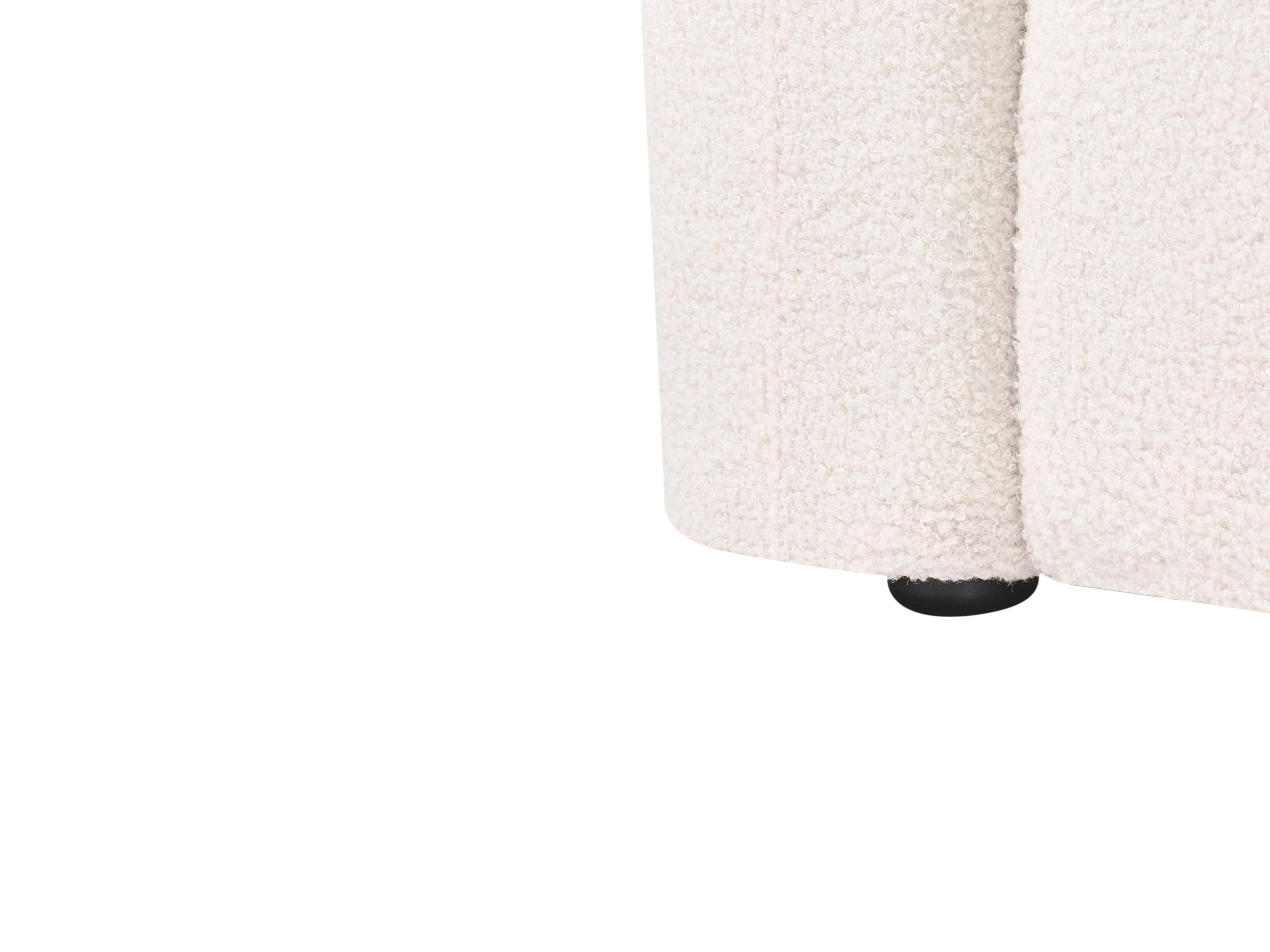 Slaapbank 3-zits VAXHOLM Bouclé Lichtbeige met opbergruimte