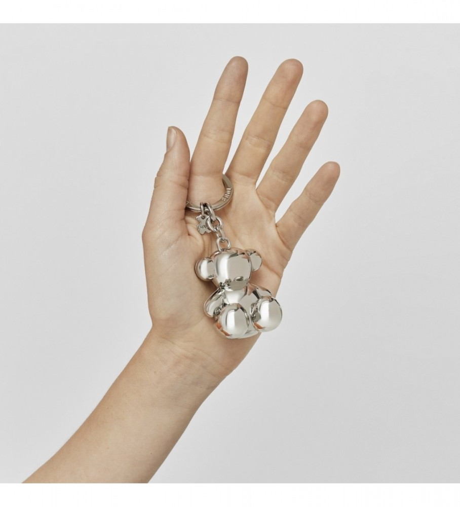 Chaveiro Tous Bold Bear em Metal Prateado