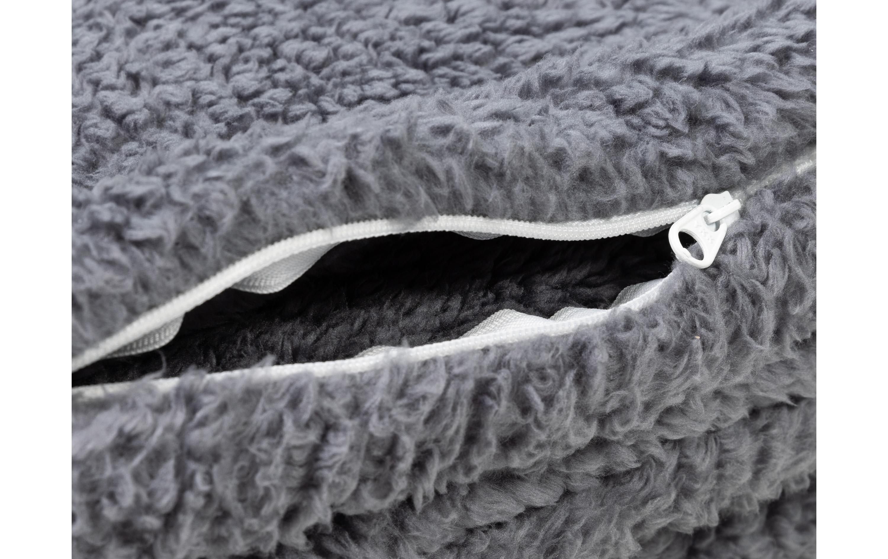 Duvetbezug Sherpa 160 x 210 cm, GrauKuschelweicher und warmer Bezug für Duvets und COCON Gewichtsdecken