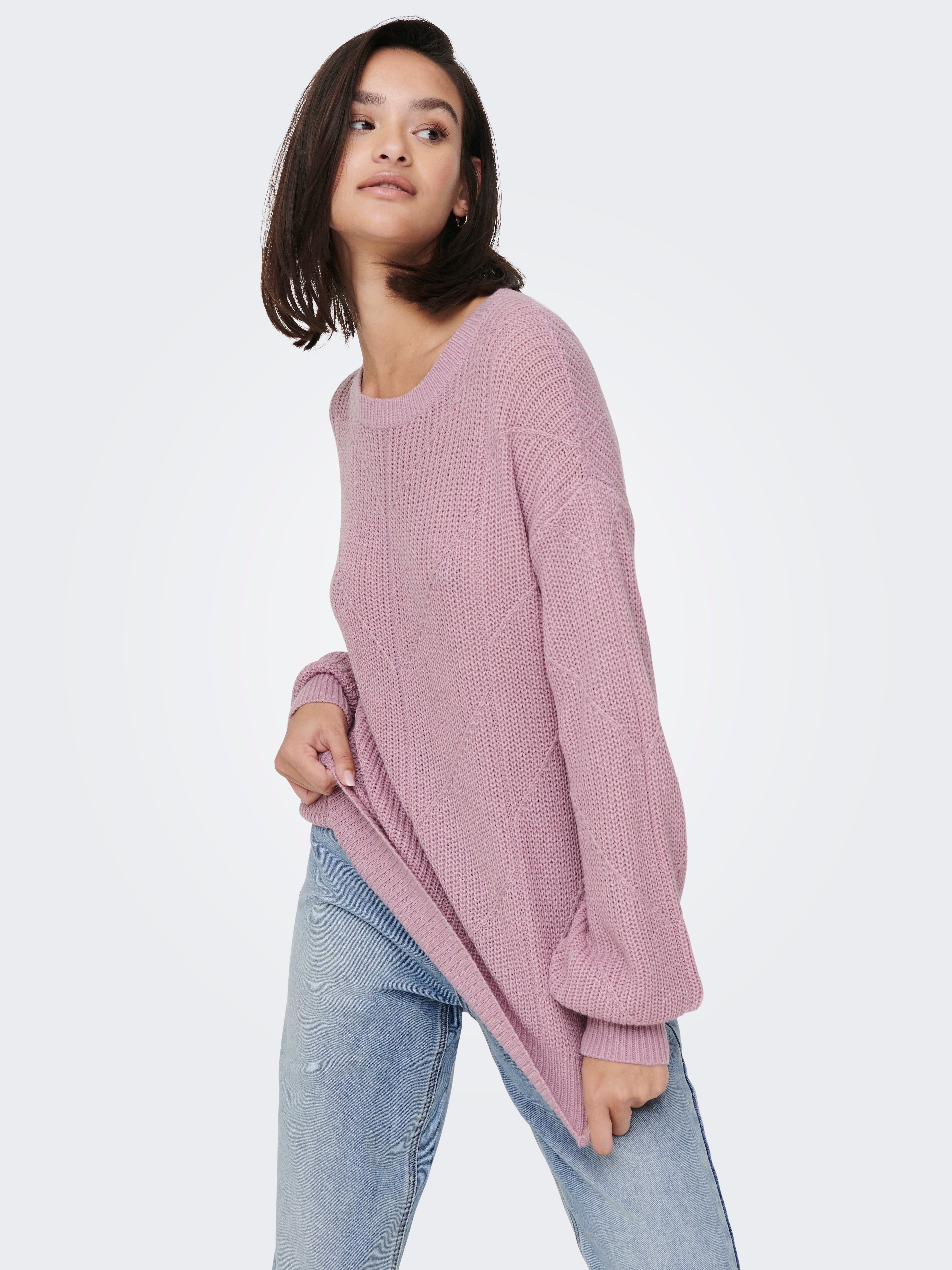 JDYLENETTE Strickpullover Mauve Mist