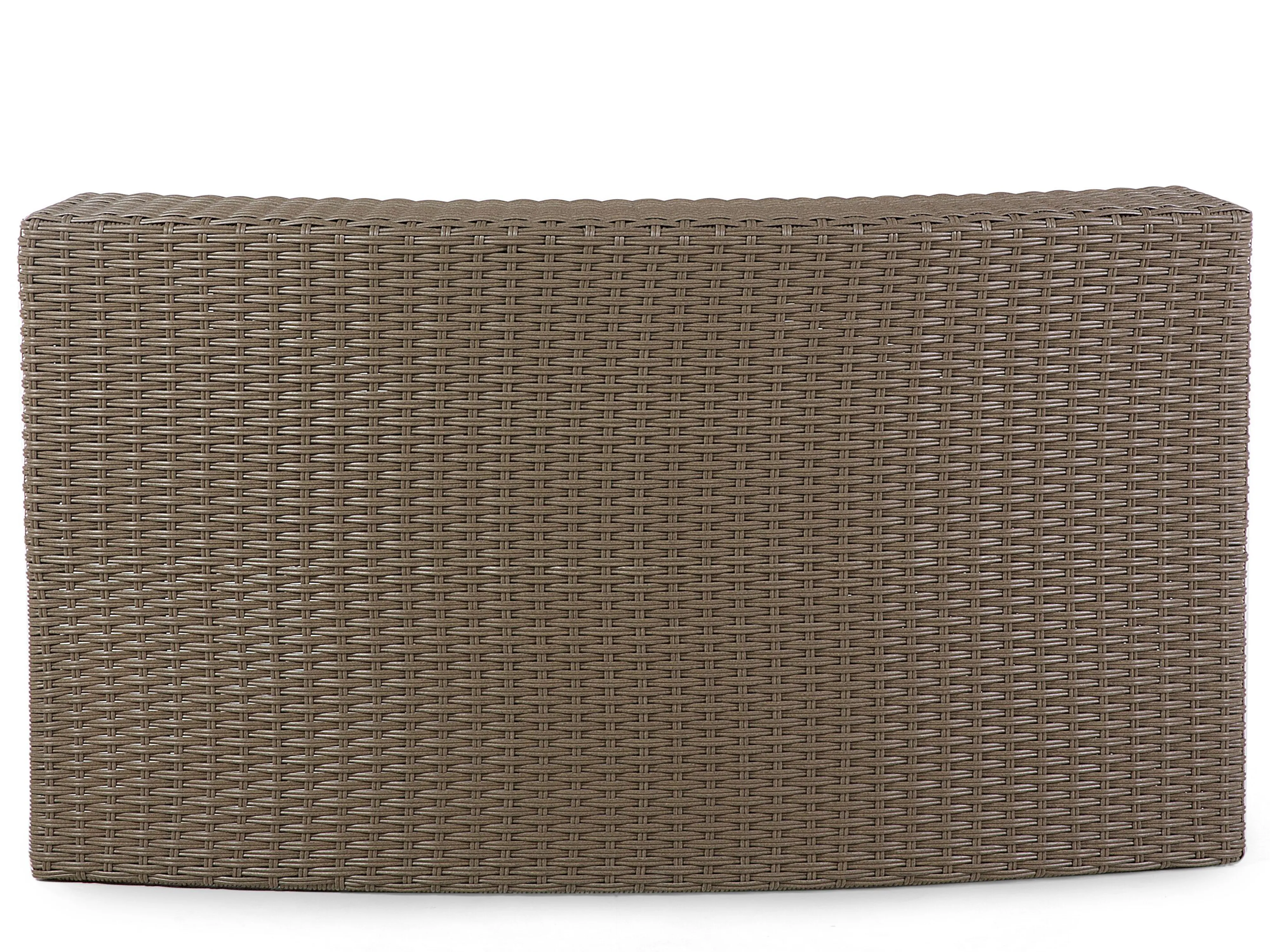 Loungeset met tafel 9-zits SEVERO PE rotan Bruin