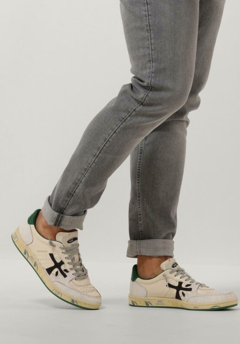 PREMIATA witte premiata lage sneakers clay