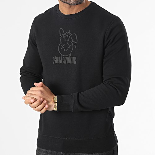 Sweat Crewneck King Lapin Black Noir