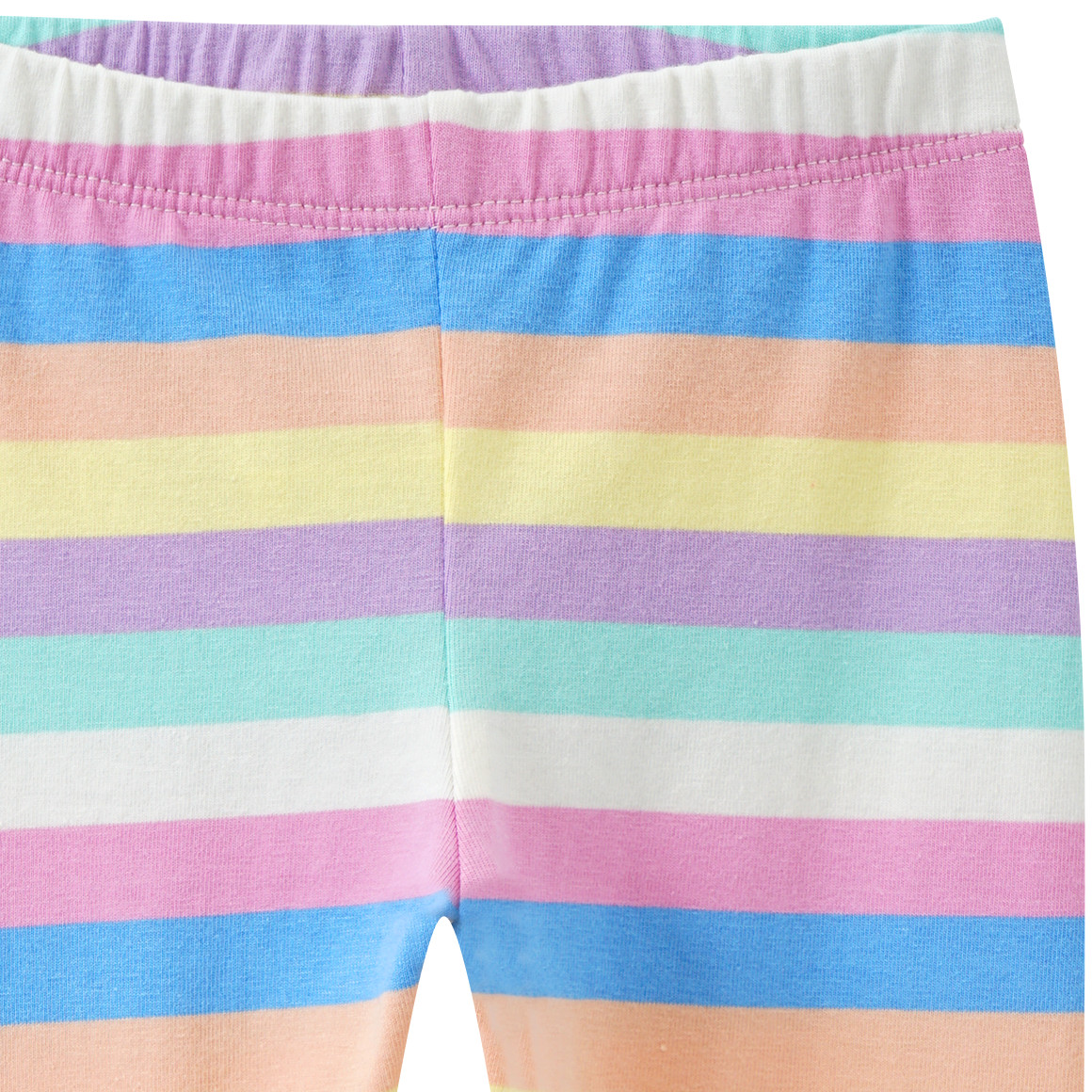 Topomini Baby Capri-Leggings mit Allover-Print weiss / hellblau / rosa