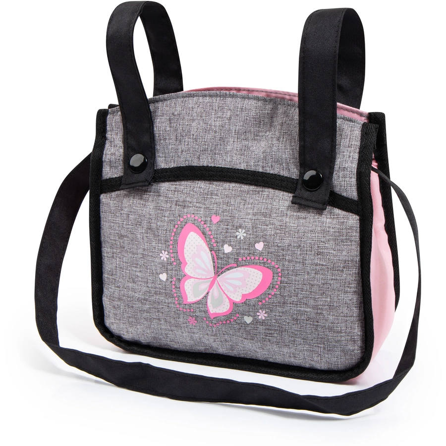 bayer Design Zwillings-Puppenwagen Twin Neo graurosa, mit Schmetterling