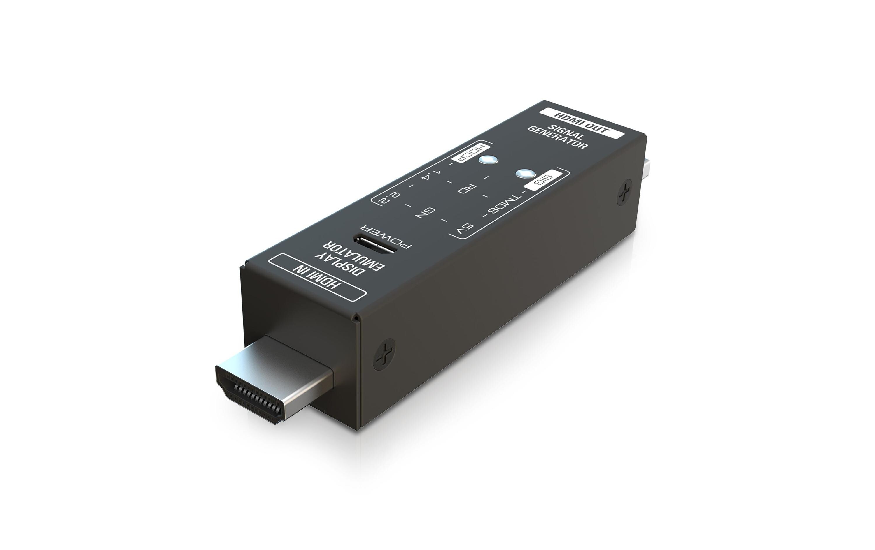 Signalgenerator PT-TOOL-100 HDMI, 4K<br>4K 18Gbps HDMI Mini Signalgenerator und Display Emulator