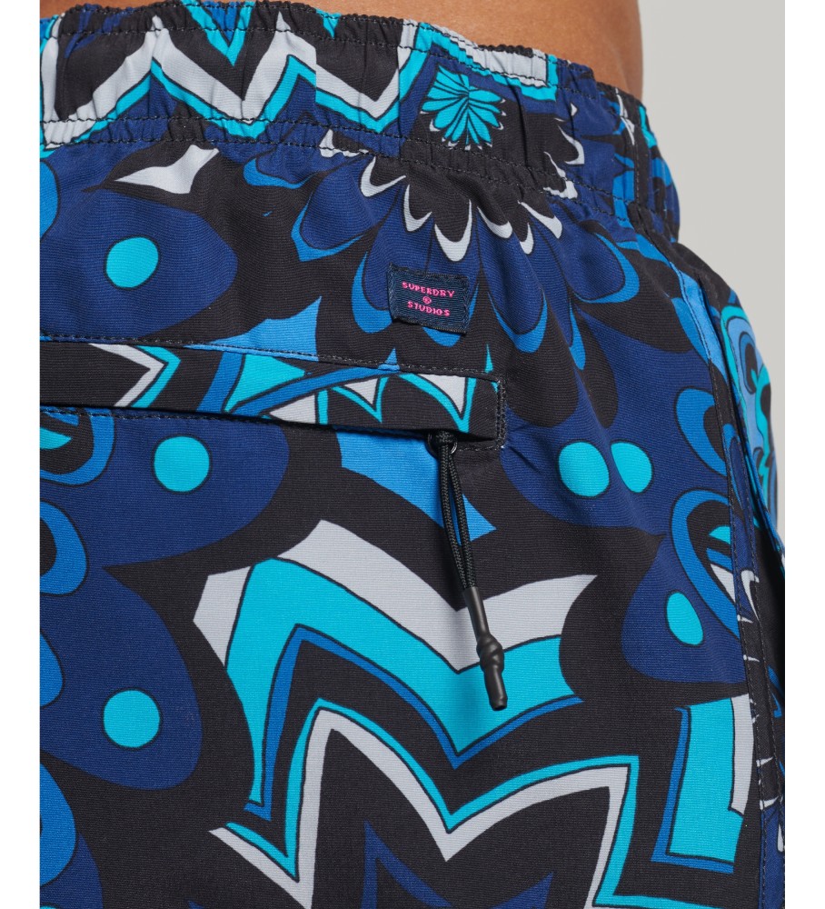 Maiô Superdry feito de material reciclado, azul