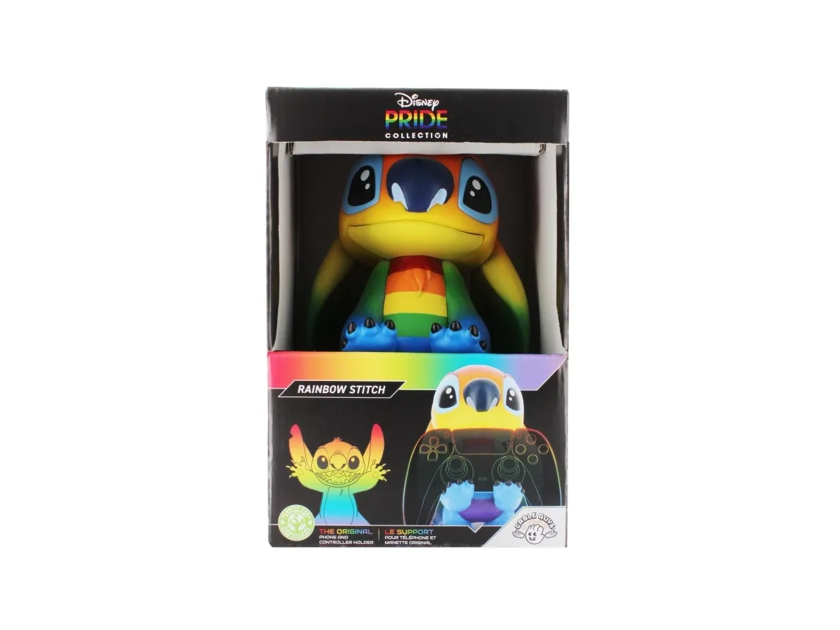 Cable Guys Exquisite Gaming stojak na smartfon / kontroler Cable Guys Disney Lilo i Stitch - Tęczowy Stitch (20 cm)