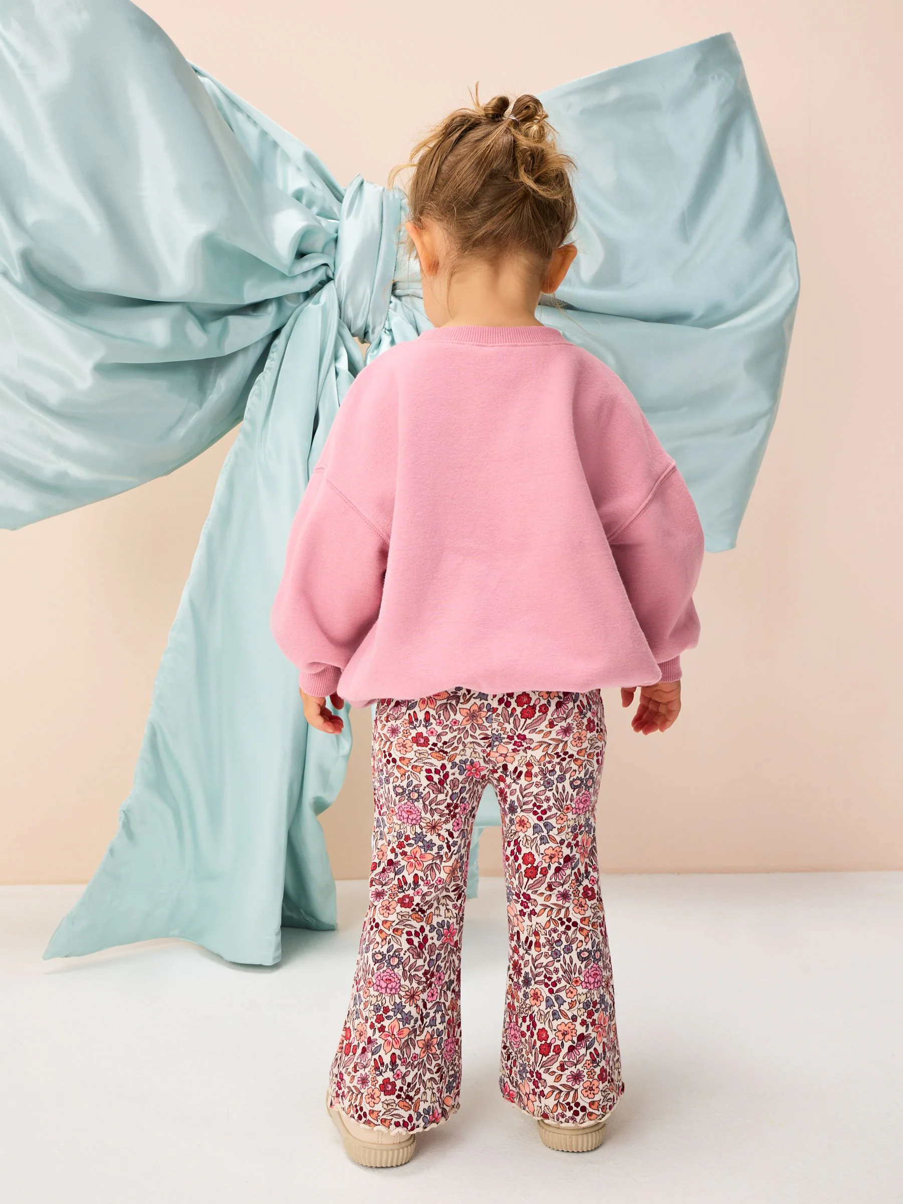 Pink Deer & Bunny - Set van sweatshirt en uitlopende legging (3 mnd - 7 jr)