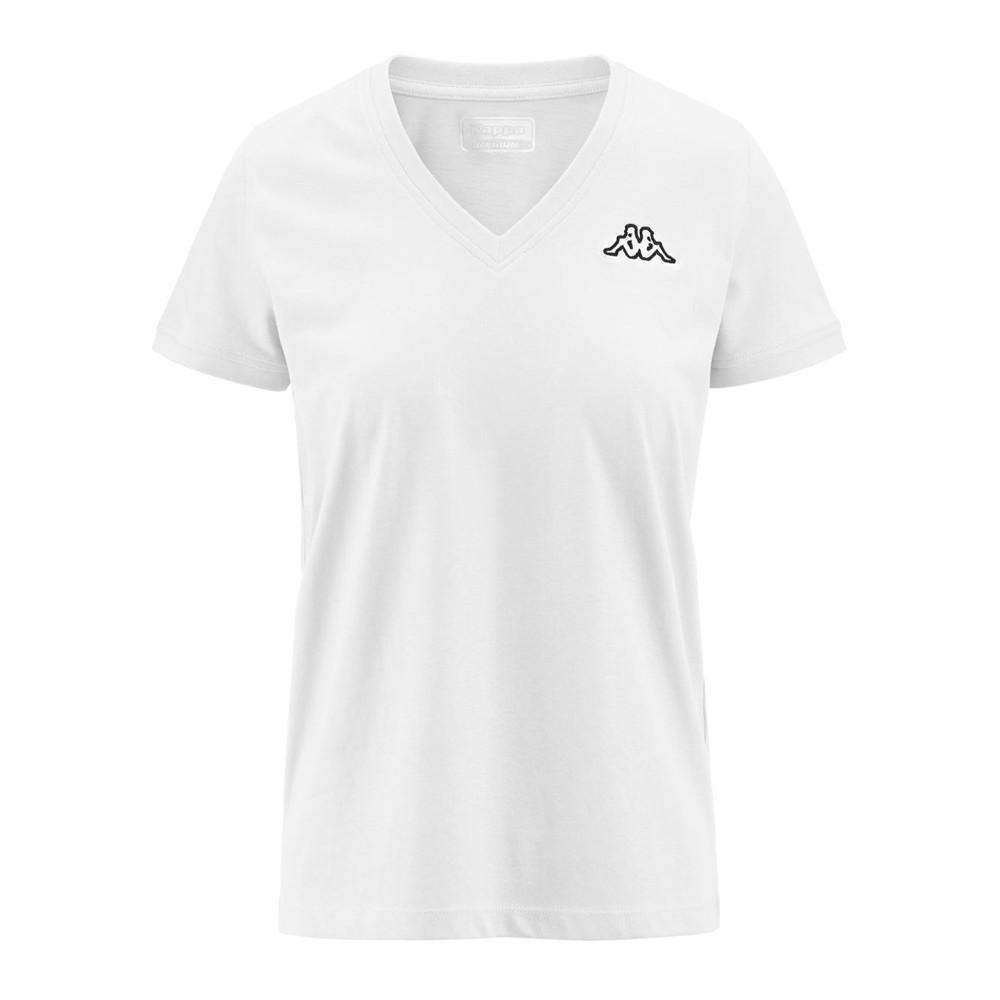 Kappa T-Shirt Blanc Femme Kappa Cabou