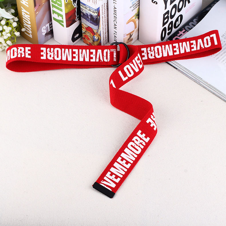 Rofuka - Nylon riem met letters