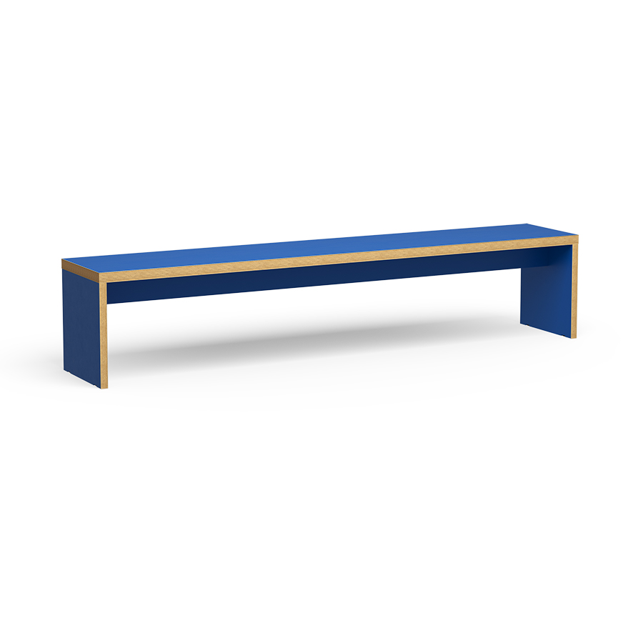 Eetkamerbank Rectangular 220 blauw