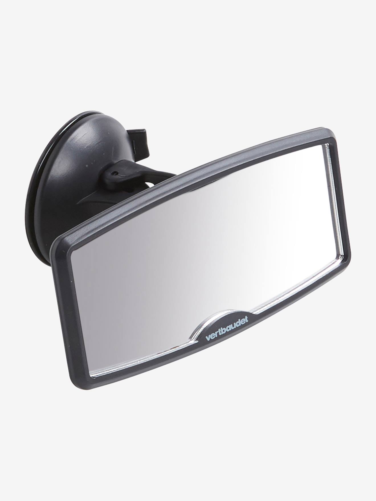 Espelho retrovisor adicional. Cor preta lisa média.