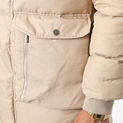 Doudoune Longue Capuche LL2019 Beige Foncé