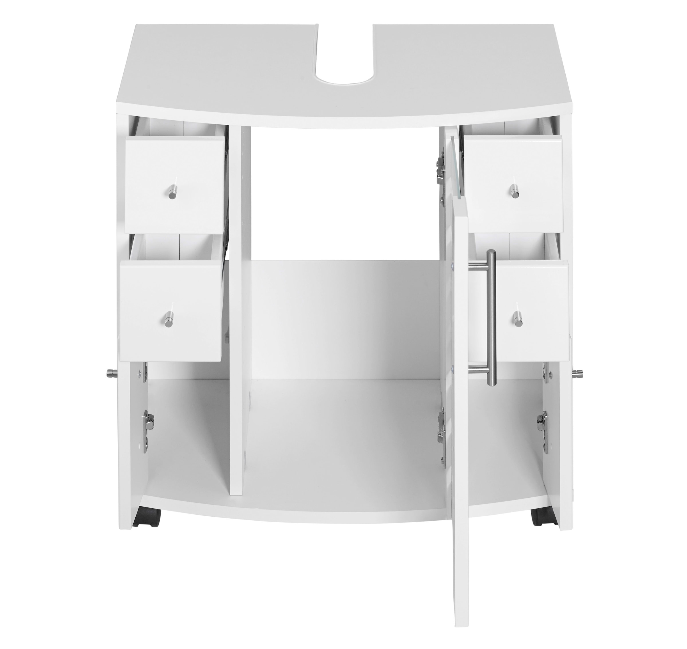 welltime Waschbeckenunterschrank »Jaca« Breite 60 cm, mit hochglänzenden Fronten