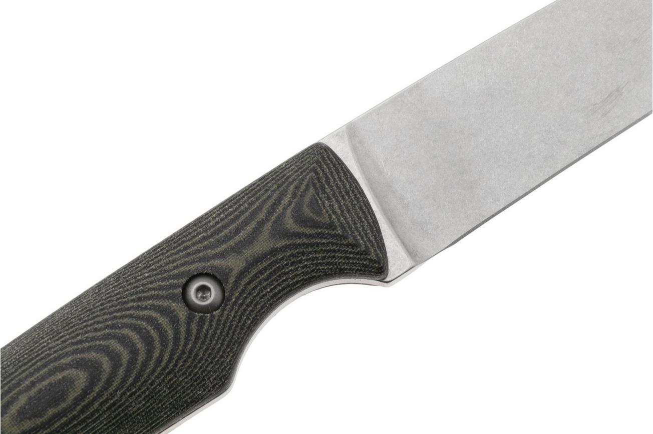 White River Knives Hunter, S35VN, Black O.D. Green Micarta, jachtmes, Owen Baker Jr. design