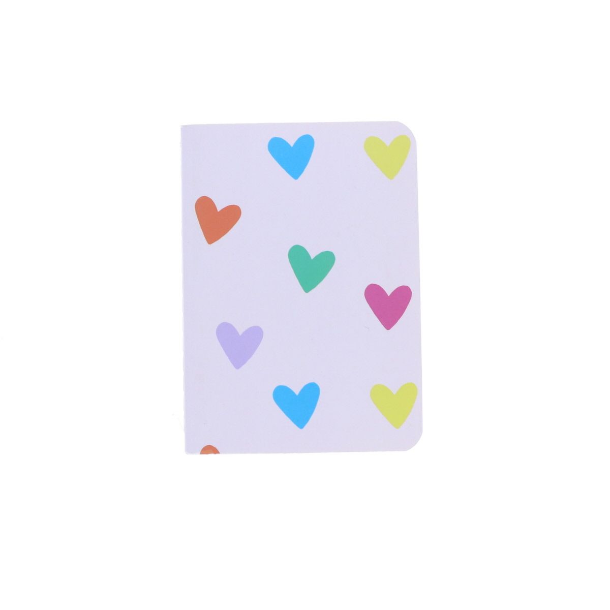 Petit carnet de notes cœurs multicolores Mercredi et Patati