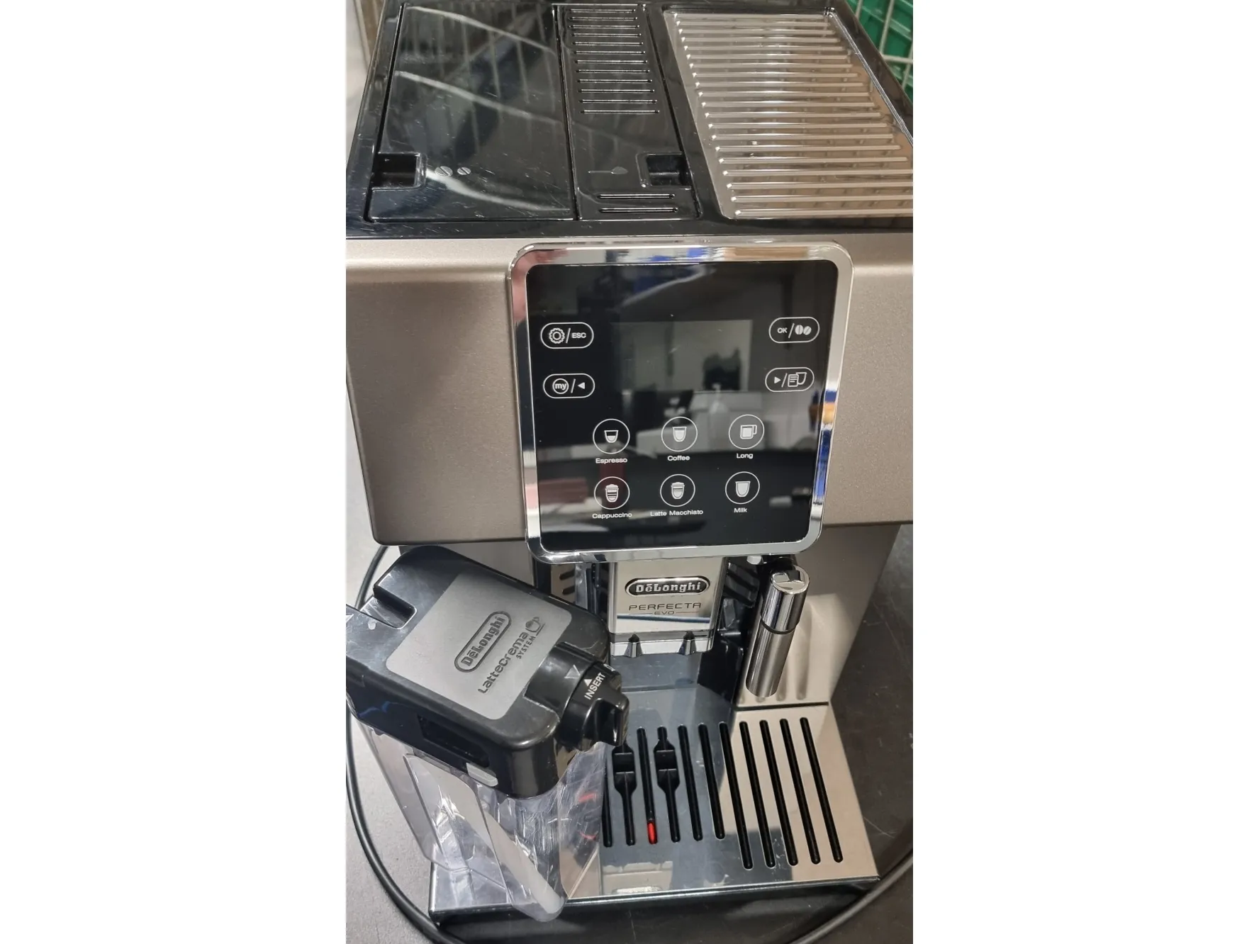 [OUTLET] - De'Longhi Perfecta Evo ESAM420.80.TB - Automatisk kaffemaskine med capuccinatore - 15 bar - sølv
