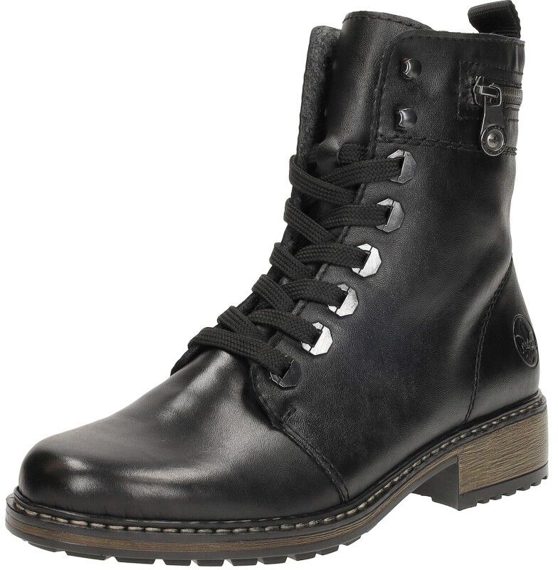 Rieker Dames veterschoenen zwart