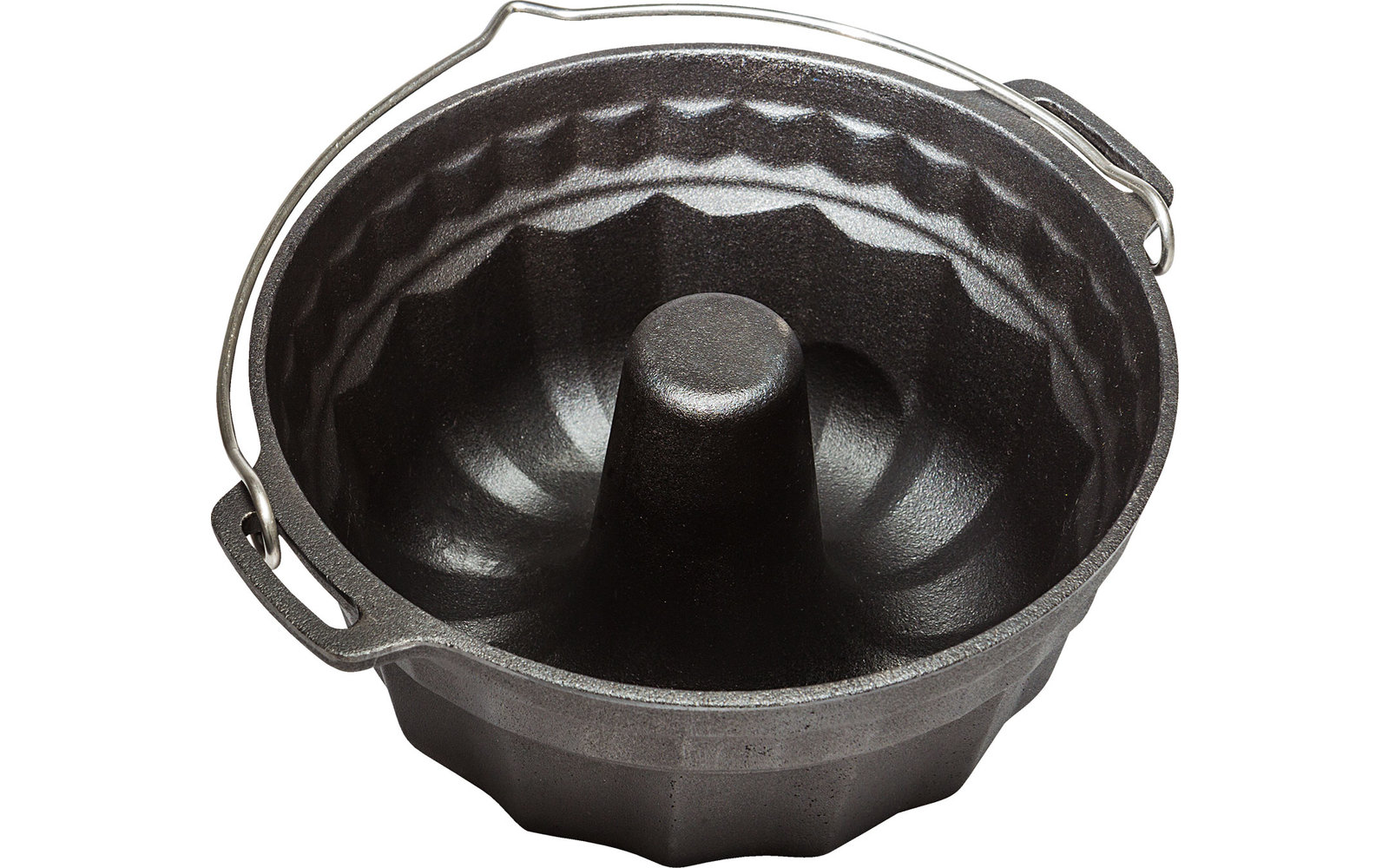 Petromax GF1 Gusseisen Gugelhupfform mit Tortenboden-Deckel 3 Liter