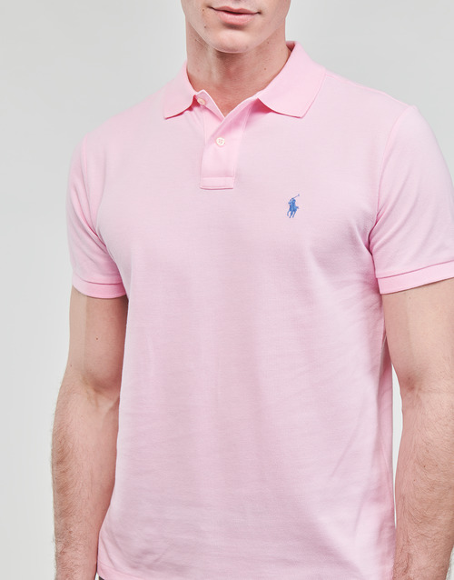Polo Ralph Lauren - POLO COUPE DROITE EN COTON BASIC MESH Rosa