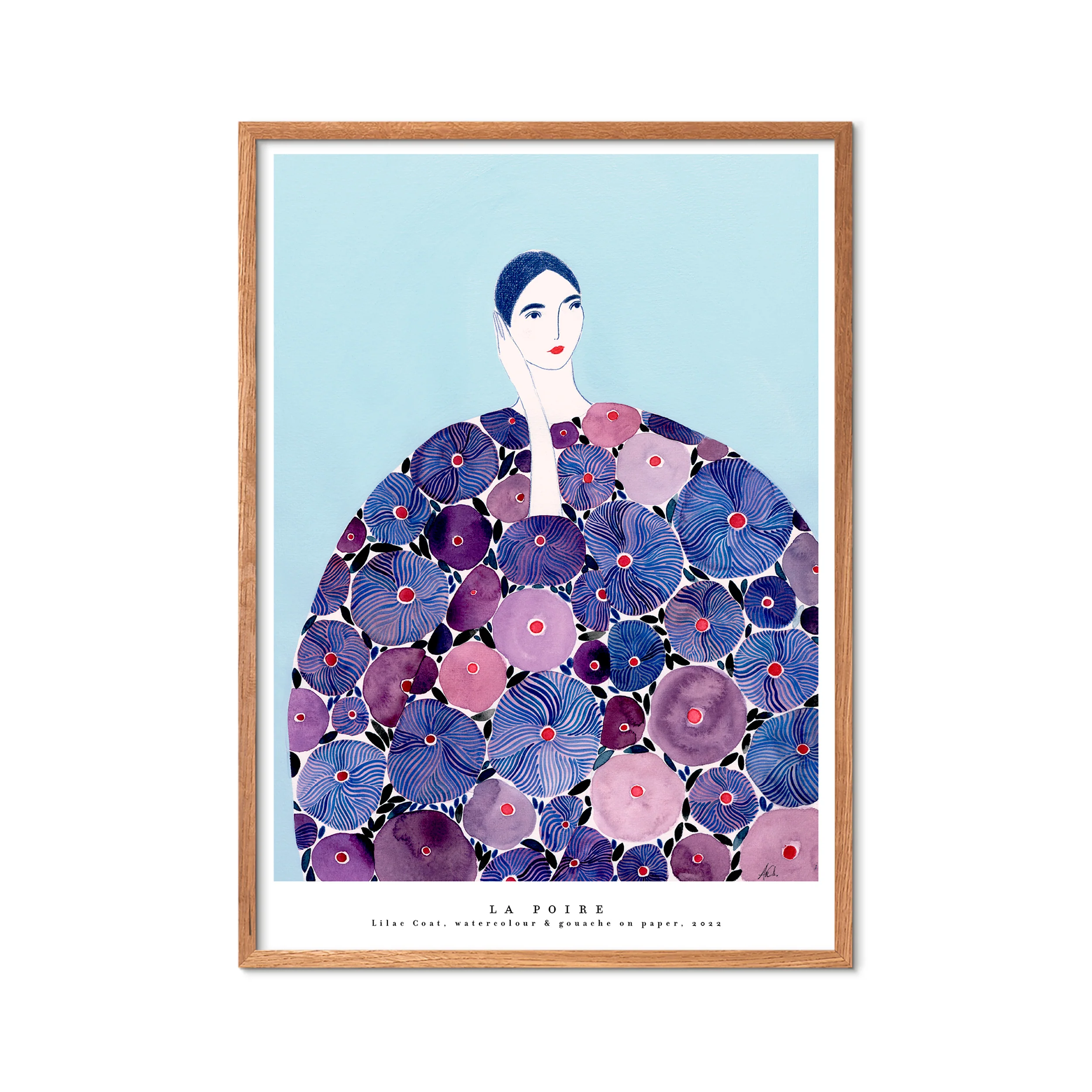 Poster & Frame  La Poire Lilac Coat plakat - A3