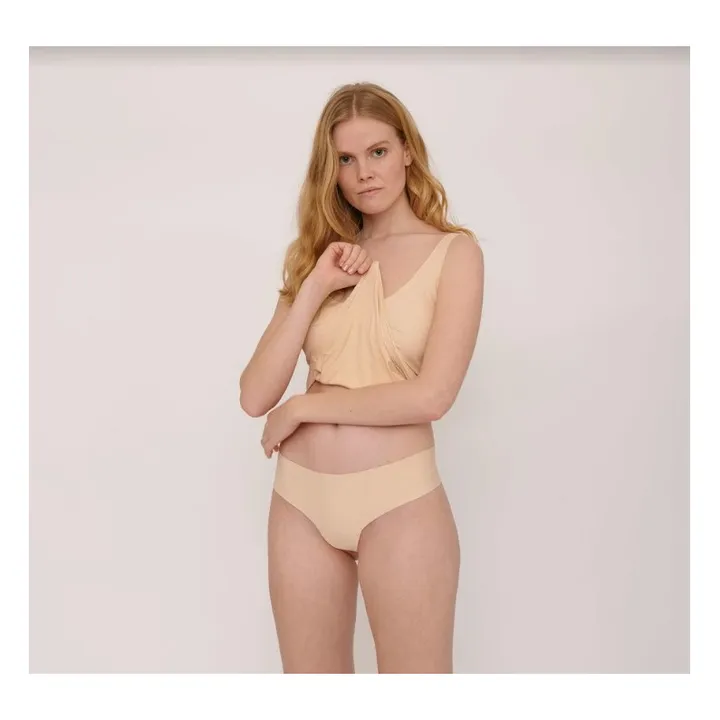 Organic Basics Lot de 2 Tonga Invisible Cheeky | Beige Nude