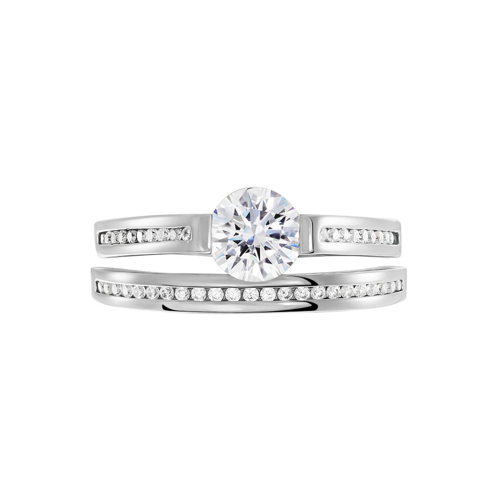 Bague Malou Argent Blanc Oxyde De Zirconium