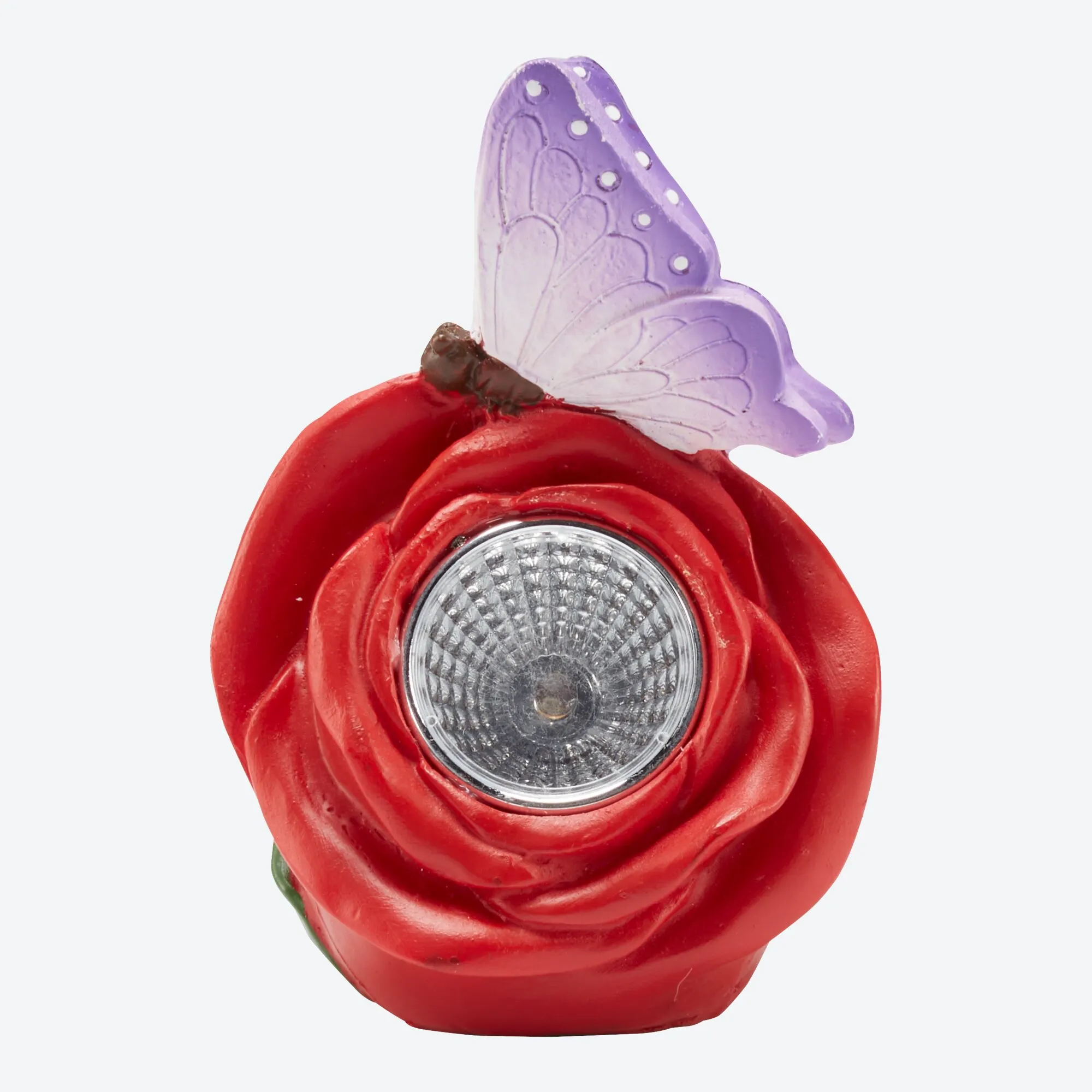 Solar-Leuchte mit Blume, ca. 9x11x7cm
