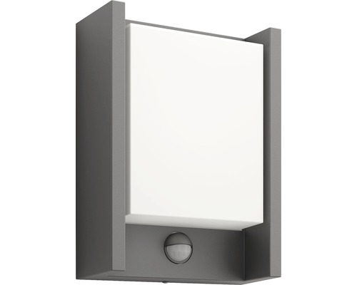 LED Sensor Buitenwandlamp 6W 600 lm Arbour antraciet