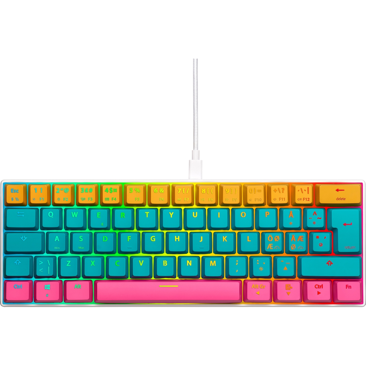 NOS C-450 Mini PRO RGB gamingtastatur (jolly roger)